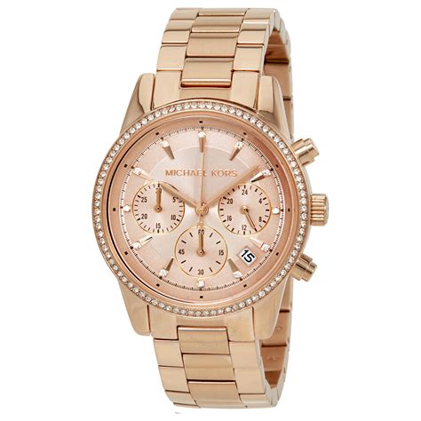 michael kors ritz mk6357|Amazon.com: Michael Kors Ritz Chronograph Rose .